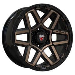 Mamba M23 17x9 5x139.7 12 ET 108.1 CB Matte Black/Bronze Face