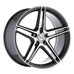 Mandrus Bremen 20x10 5x112 25 ET 66.6 CB Gloss Gunmetal w/ Mirror Cut Face