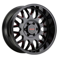 Mayhem 8110 Tripwire 20x9 5x139.7 0 ET 87.1 CB Black w/Prism Red