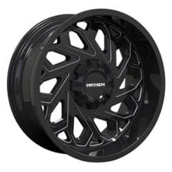 Mayhem 8112 Essex 20x9 8x165.1 18 ET 125.2 CB Gloss Black/Milled Spokes