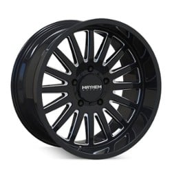 Mayhem 8114 Utopia 20x9 5x139.7 0 ET 87.1 CB Black w/Milled Spokes