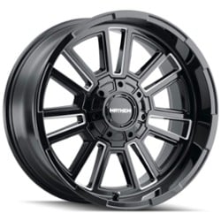 Mayhem 8115 Apollo 20x9 5x127/5x139.7 0 ET 87.1 CB Black w/Milled Spokes