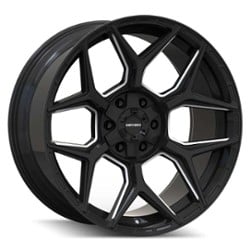 Mayhem 8119 Vanquish 20x9 6x135/6x139.7 0 ET 110 CB Black Milled