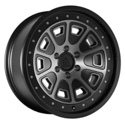 Mayhem 8301 Flat Iron 17x9 6x132 -6 ET 66.9 CB Matte Black w/Dark Tint