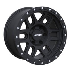 Mayhem 8304 Delta 17x9 5x127 -12 ET 78.1 CB Matte Black with Matte Black Lip