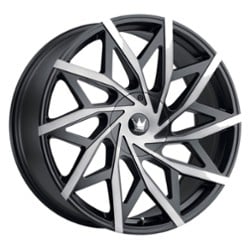 Mazzi 372 Big Easy 20x8.5 5x108/5x114.3 35 ET 72.56 CB Matte Black w/Dark Tint