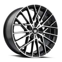 Mazzi Jinx 378 18x8 5x108 40 ET 63.5 CB Black Machined