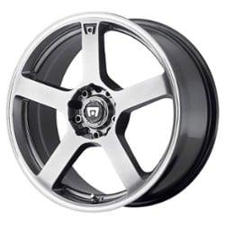 Motegi MR116 Dark 15x6.5 4x100/4x114.3 40 ET 72.56 CB Silver w/Machined Flange