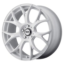 Motegi MR126 20x10 Blank 5 Lug 32 ET 57.1 CB Matte White w/Milled Accents