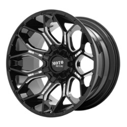 Moto Metal MO808 Sniper 20x9 6x135/6x139.7 0 ET 106.1 CB Gloss Black Milled