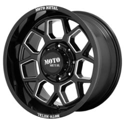 Moto Metal MO803 Banshee 20x10 5x127 -18 ET 71.5 CB Gloss Black Milled