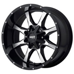 Moto Metal MO970 17x8 6x135/6x139.7 0 ET 106.3 CB Gloss Black With Machined Face