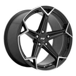 Niche Arrow M259 20x9 5x112 27 ET 66.5 CB Gloss Black with Brushed Face