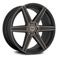 Niche Carina M236 20x10.5 5x115 20 ET 71.5 CB Matte Black with Machined Face and Double Dark Tint