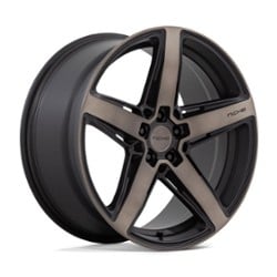 Niche M271 Teramo 18x8 5x100 40 ET 66.1 CB Matte Black w/Double Dark Tint Face