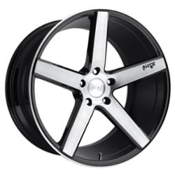 Niche Milan M124 18x8 5x114.3 40 ET 72.56 CB Gloss Black/Brushed