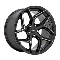 Niche Torsion M266 20x9 5x112 25 ET 66.6 CB Gloss Black Milled