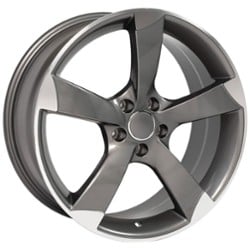 OE Replica Wheels AU29 19x8.5 5x112 35 ET 66.6 CB Gunmetal Machined