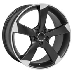 OE Replica Wheels AU29 19x8.5 5x112 35 ET 66.6 CB Satin Black Machined