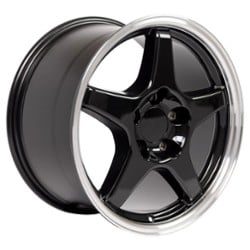 OE Replica Wheels CV01 17x9.5 5x120.65 56 ET 70.7 CB Black with Machined Lip