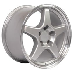 OE Replica Wheels CV01 17x9.5 5x120.65 56 ET 70.7 CB Silver with Machined Lip