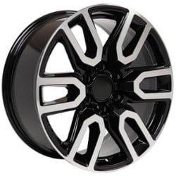 OE Replica Wheels CV36 20x9 6x139.7 24 ET 78.1 CB Black Machined