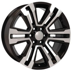 OE Replica Wheels CV44 20x9 6x139.7 24 ET 78.1 CB Black Machined