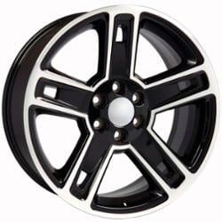 OE Replica Wheels CV74B 22x9 6x139.7 24 ET 78.1 CB Black Machined