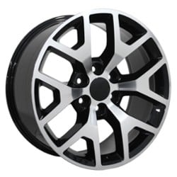 OE Replica Wheels CV92 20x9 6x139.7 27 ET 78.1 CB Black Machined