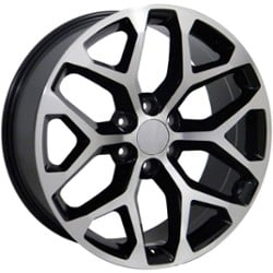 OE Replica Wheels CV98B 22x9 6x139.7 24 ET 78.1 CB Black Machined