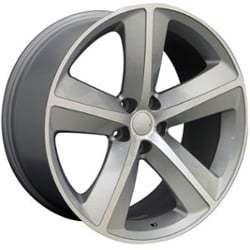 OE Replica Wheels DG05 20x9 5x115 20 ET 71.5 CB Silver Machined