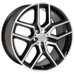 OE Replica Wheels FR73 20x9 5x114.3 44 ET 63.5 CB Black Machined