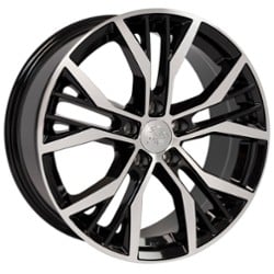 OE Replica Wheels VW28 18x8 5x112 42 ET 57.1 CB Black Machined