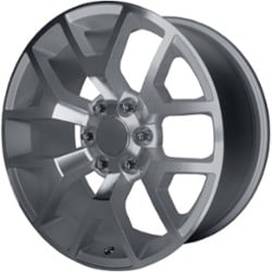 Performance Replicas PR150 20x9 6x139.7 27 ET 78.1 CB Silver w/Machined Face