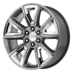 Performance Replicas PR168 22x9 6x139.7 24 ET 78.3 CB Hyper Silver w/Chrome Accents