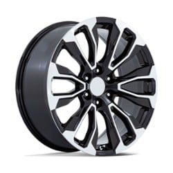 Performance Replicas PR211 22x9 6x139.7 28 ET 78.1 CB Gloss Black Machined Face