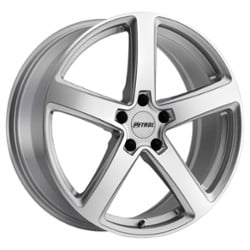 Petrol P2A 17x8 5x112 32 ET 72.1 CB Silver w/Machine Cut Face