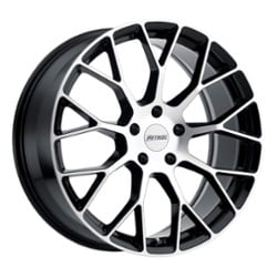 Petrol P2B 16x7 4x100 40 ET 72.1 CB Gloss Black W/Machine Face