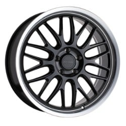 Petrol P4C 16x7 5x112 40 ET 66.6 CB Gloss Black w/ Machined Lip