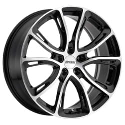 Petrol P5A 17x7.5 5x112 32 ET 72.1 CB Gloss Black w/Machine Cut Face