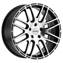 Petrol P6A 17x7.5 5x105 40 ET 72 CB Gloss Black w/Machine Cut Face