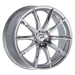 Platinum 435C Flux 17x8 5x120 35 ET 74.1 CB Chrome