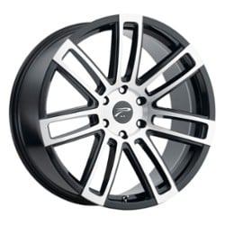 Platinum 441U Ghost 20x9 6x139.7 25 ET 78 CB Gloss Black w/ Diamond Cut Face and Clear Coat