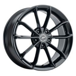 Platinum 457BK Revelation 16x7 5x100 40 ET 63.3 CB Gloss Black w/ Clear Coat