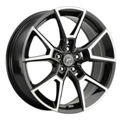 Platinum 462U Matrix 17x8 5x108 40 ET 72.56 CB Black Machined