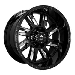 RBP Wheel 69R Swat 20x12 6x135/6x139.7 -44 ET 87 CB Gloss Black w/Chrome Insert