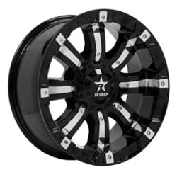 RBP Wheel 94R Colt 17x9 8x165.1 -12 ET 121.3 CB Gloss Black w/Chrome Inserts