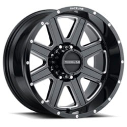 Raceline 940M Hostage 16x8 5x127 0 ET 78.1 CB Gloss Black & Milled