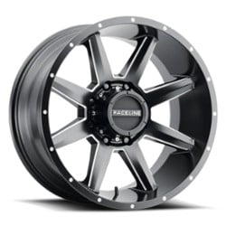 Raceline 954M Stryker 17x8.5 8x180 0 ET 124.2 CB Satin Black Milled