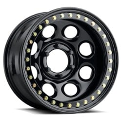 Raceline RT82 Rock 8 Beadlock 15x7 -6 ET 83.8 CB Black